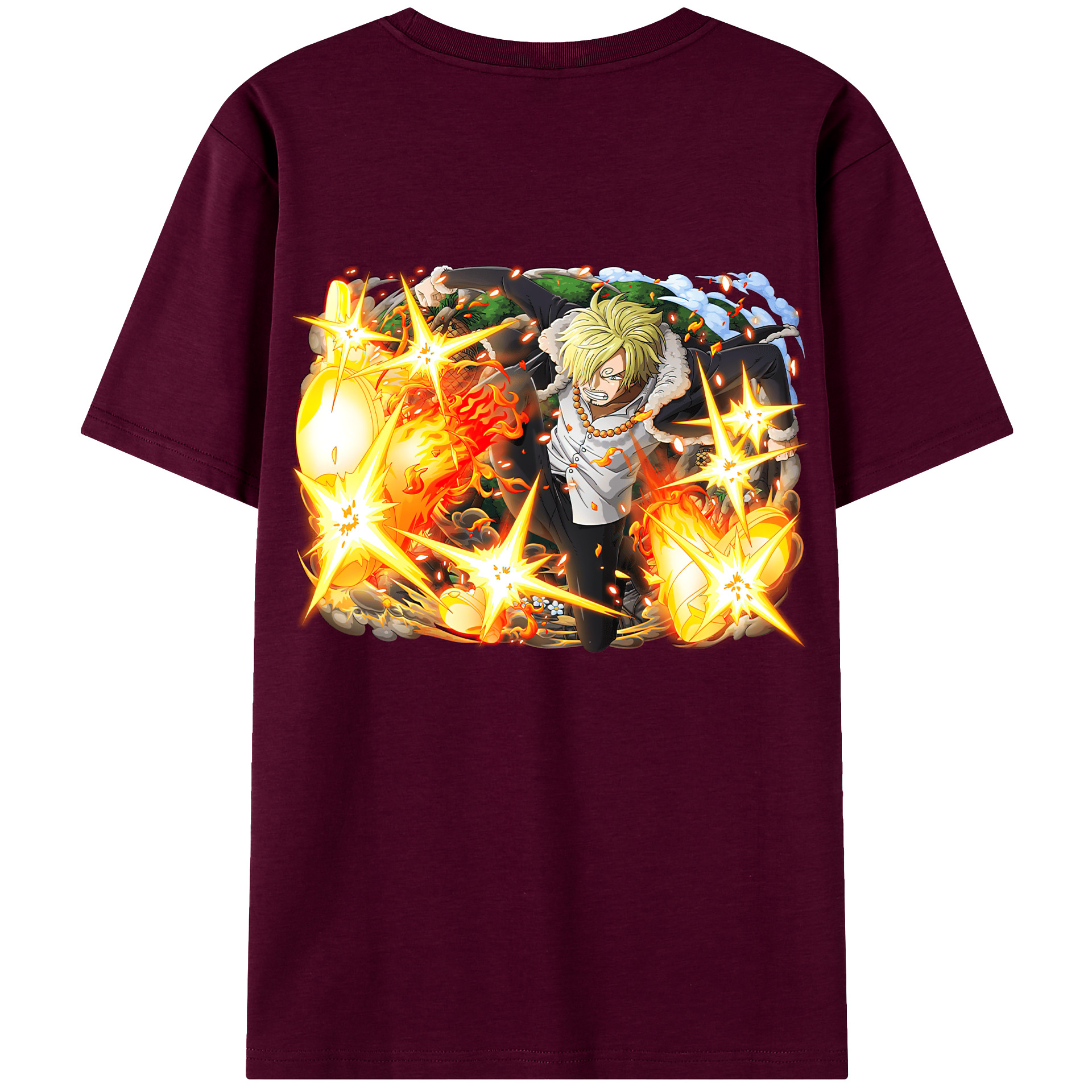 （画像用） ワンピース サンジ ONE PIECE Sanji レディース半袖Tシャツ(バックプリント)